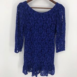 Calvin Klein Blue Lace cocktail dress